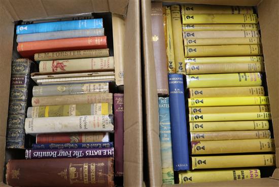 Modern literature including 1st editions by Daphne du Maurier, H.E.Bates, E.M.Forster etc (2 boxes)